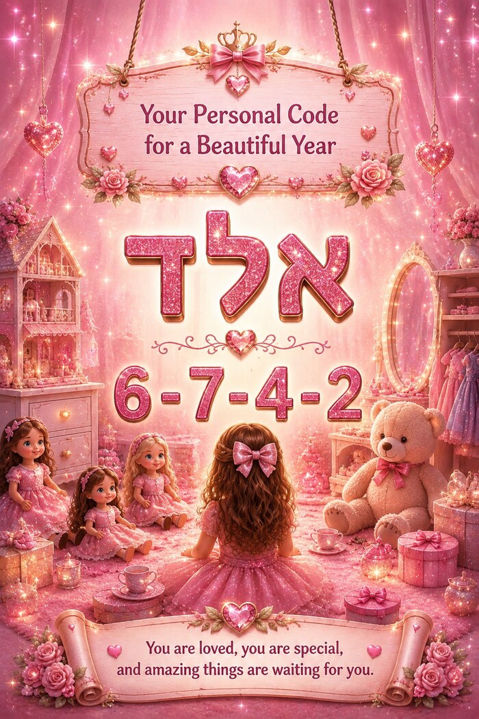 דוגמה לקוד אישי לילדה